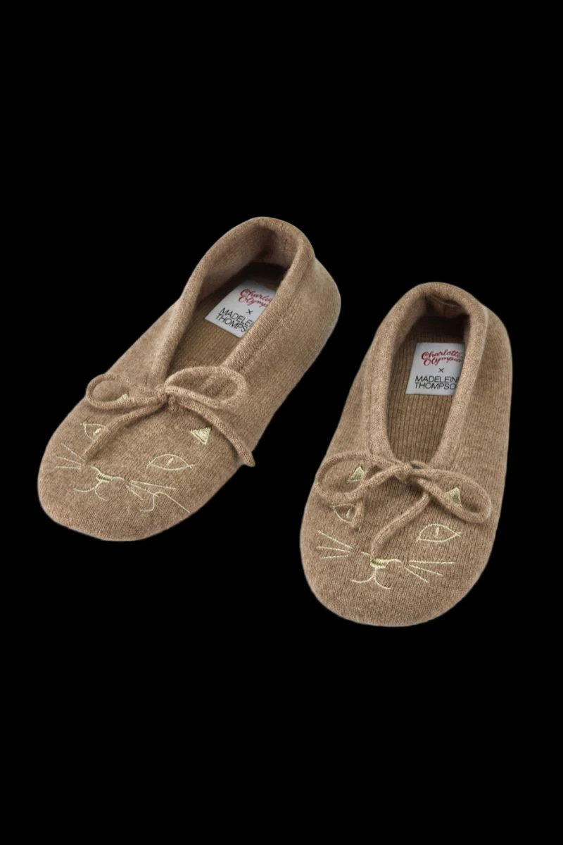 Cashmere Kitty Slippers (Charlotte Olympia X Madeleine Thompson) - Image 8